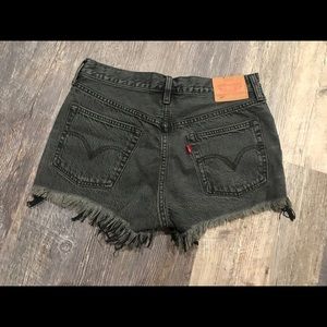 Levi’s Black Denim Shorts 501 size 28